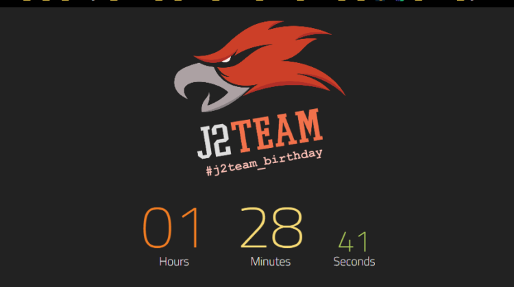 code count-down j2team