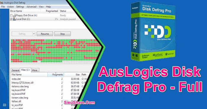 auslogics disk defrag pro