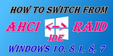 chuyen doi giua raid sang ahci
