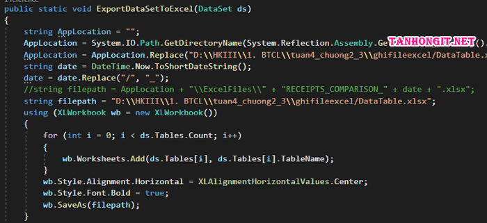 write file excel in c sharp